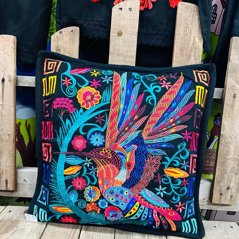 Mexican Alebrije Embroidered Pillow Covers